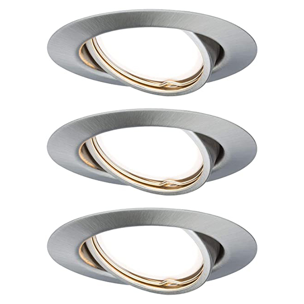 SPOT EBL ROND ORIENTABLE LED 3X5W GU10 230V 51MM ACIER BROSSE