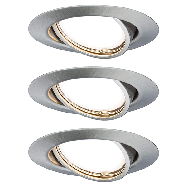 SPOT EBL COIN ORIENTABLE LED 3NIVEAU GRADABLE 3X5W 230V ACIER BROSSE