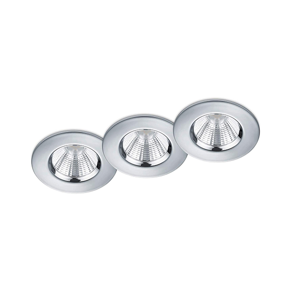 ECLAIRAGE ENCASTRE TRIO ZAGROS INCL. 3 X SMD, 5,5W, 3000K, 345LM D:8,5CM, H:5,4CM, CUTOUT D:7,2CM
