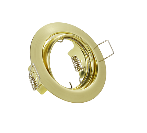 ECLAIRAGE ENCASTRE - JURA ROND DORE MAT EXCL.1XGU10 MAX.15W D:9CM