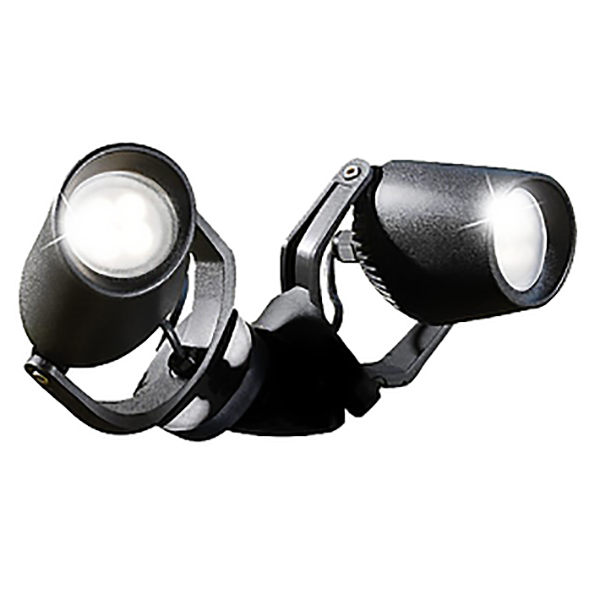 PROJECTEUR POUR SOL NOIR 2 LAMPES GU10 MINI TOMMY