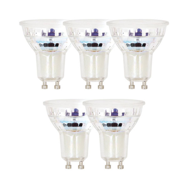 PACK 5 SPOTERIES BLANC 345LM EQUIVALENCE 50W 36 4000K GU10