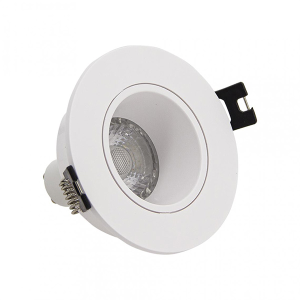 LOT DE 3 SPOTS GU10 50W 2700K ROND ORIENTABLE BLANC IP20