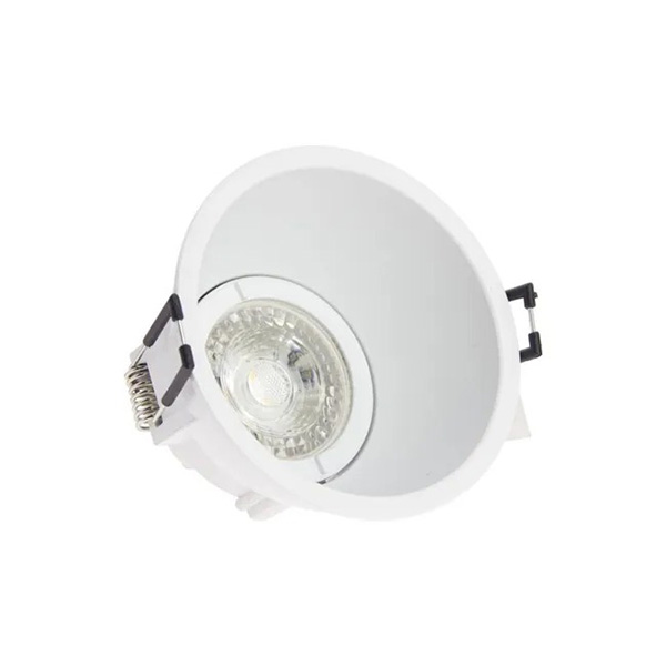 SPOT GU10 50W 2700K ROND PROFOND BLANC IP20