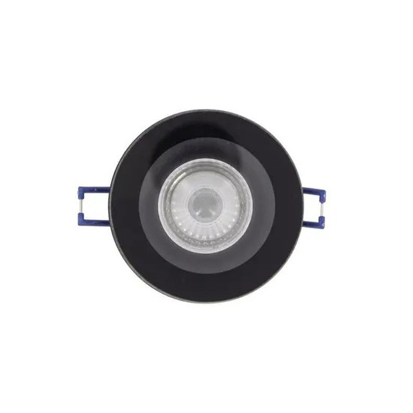 LOT DE 3 SPOT GU10 50W 4000K ROND NOIR IP44