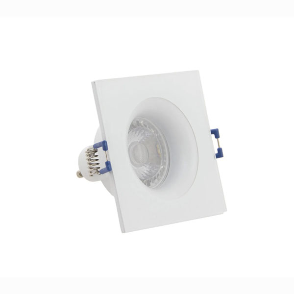 SPOT GU10 50W 4000K CARRE BLANC IP44