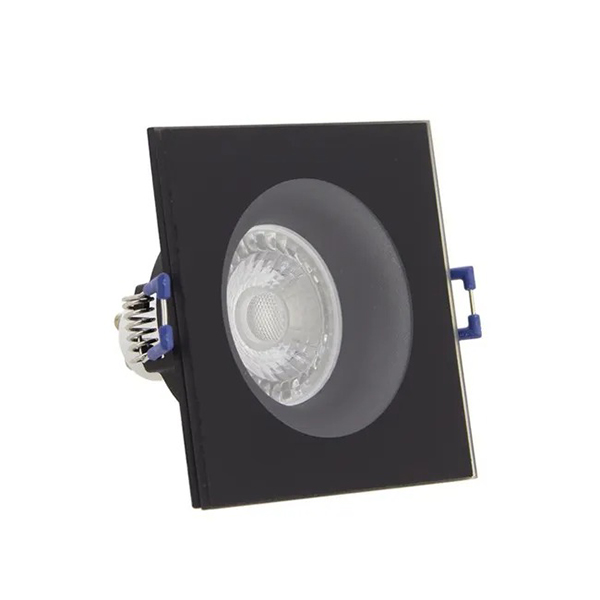 SPOT GU10 50W 4000K CARRE NOIR IP44