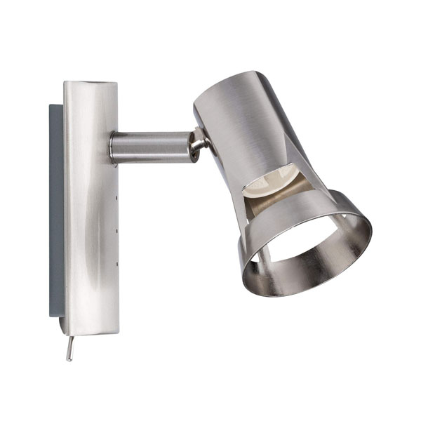 SPOT TEJA MAX 1X10W GU10 NICKEL SATINE METAL
