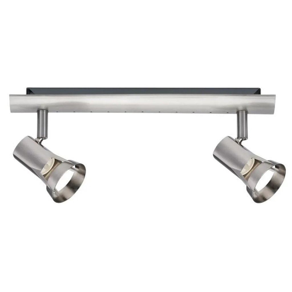 SPOT TEJA MAX 2X10W GU10 NICKEL SATINE METAL
