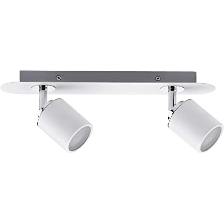 SPOTS TUBE IP44 MAX 2X10W GU10 BLANC/CHROME 230V