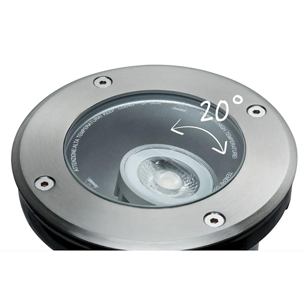 SPOT ENCASTRE AU SOL LED IP67 609LM 3000K 20°