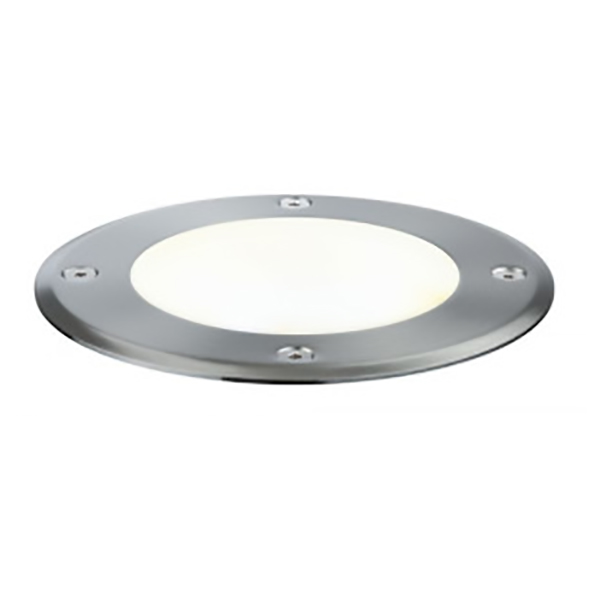 SPOT ENCASTRE AU SOL LED IP67 609LM 3000K 24V 38° ARGENT