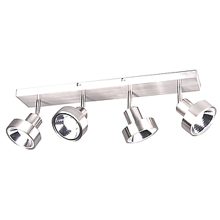 SPOT TRIO LEON EXCL. 4xGU10 MAX.35W NICKEL MAT