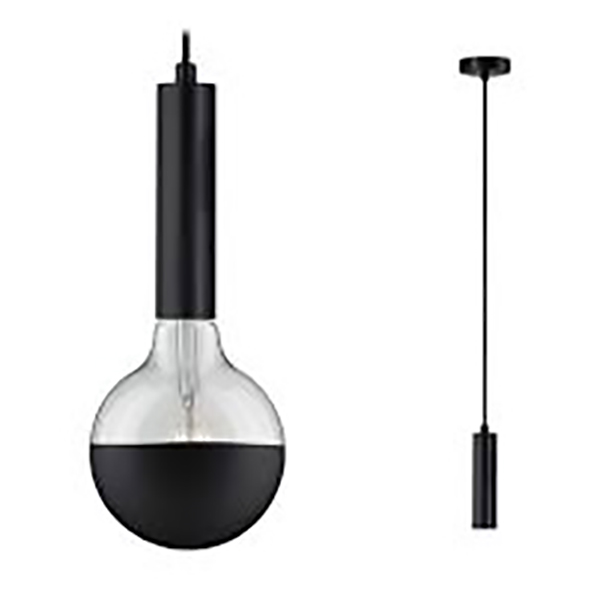 SUSPENSION NEORDIC KINE MAX 1X20W E27 NOIR