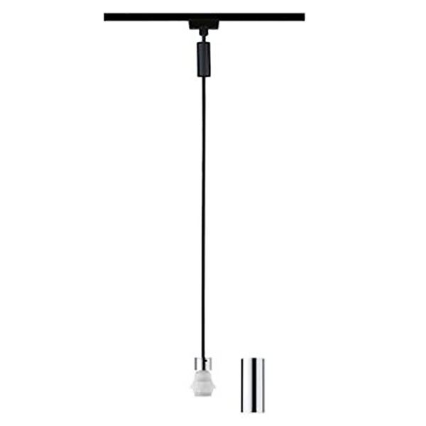 SUSPENSION URAIL 2EASY BASIC MAX20W E27 NOIR MAT/CHROME