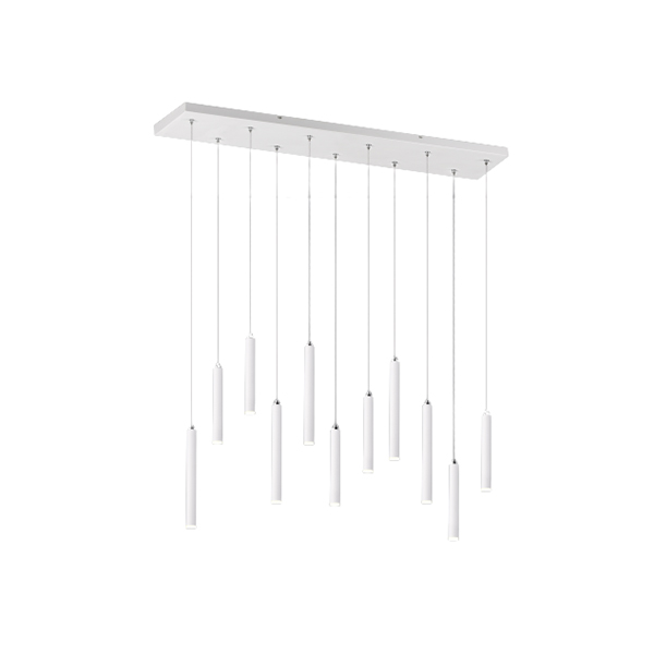SUSPENSION TRIO TUBULAR INCL. 11 X 2,5W LED 3000K 11 X 200LM BLANC