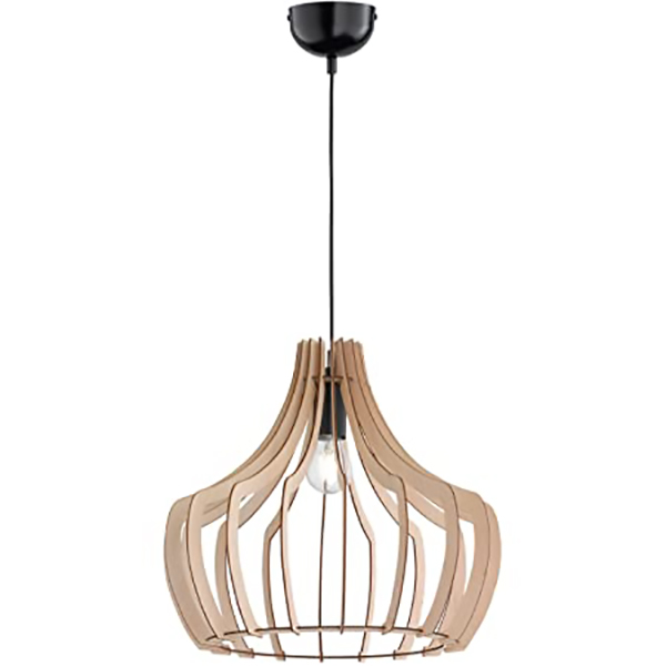 SUSPENSION REALITY WOOD EXCL. 1 X E27, MAX. 60W H:150CM, D:44CM,