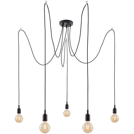 SUSPENSION KETIL PENDEL MAX5X20W E27 SW SIL/KST