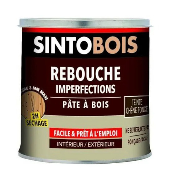 REBOUCHE IMPER BOIS CHENE FONCE 500GR