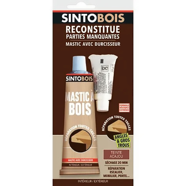 RECONSTITUE BOIS GROS TROUS ACAJOU 66ML