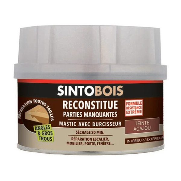 RECONSTITUE BOIS GROS TROUS ACAJOU 500ML