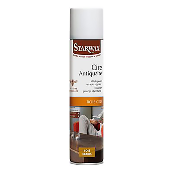 CIRE ANTIQUAIRE AEROSOL BOIS CLAIR 300ML