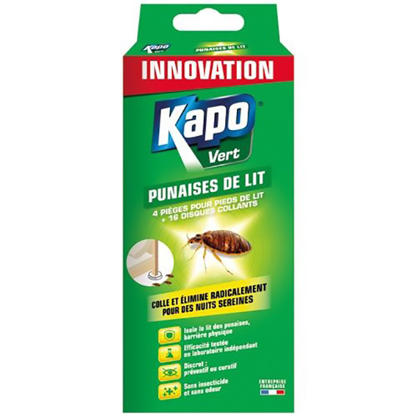 KAPO VERT PIEGE PUNAISE PIEDS LIT X4