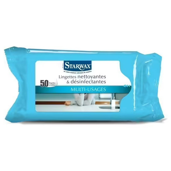 LINGETTE NETTOYANT ANTIQUAIRE DESINFECTANTE X50