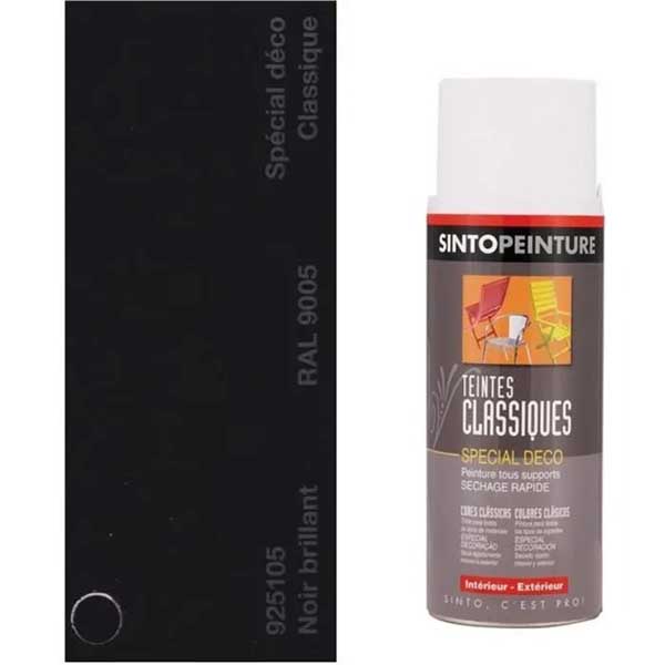 SINTODECO RAL 9005 NOIRE BRILLANT 400ML