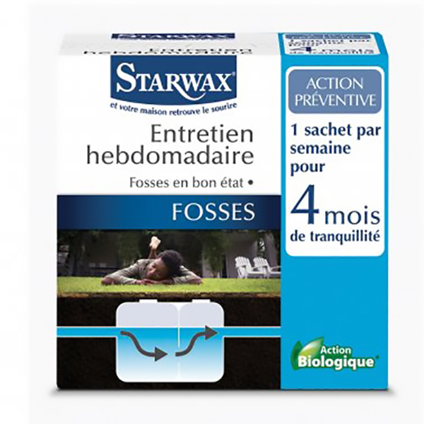 ENTRETIEN HEBDOMADAIRE FOSSES 4MOIS 18X25GR