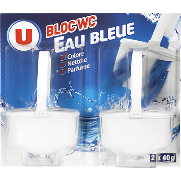 BLOC WC BLEU 2X40G