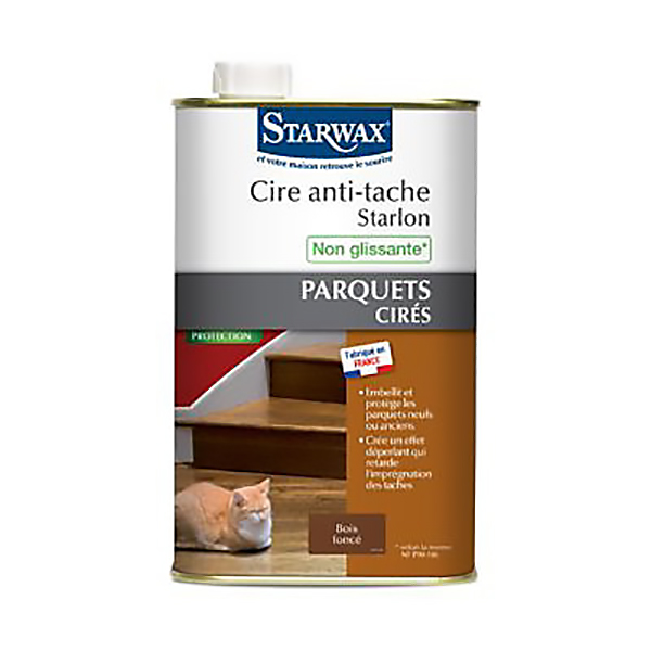 CIRE STARLON LIQUIDE BOIS FONCE 1L