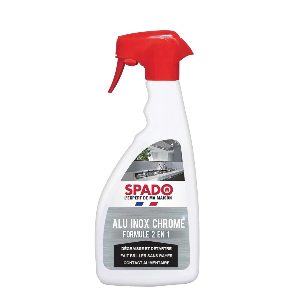 SPADO NETTOYANT ALUMINIUM INOX CHROME 500ML