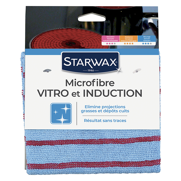 MICROFIBRE BRILLANTE SPECIAL VITROCERAMIQUE ET INDUCTION X1