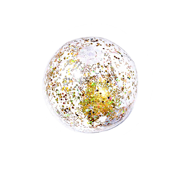 BALLON GONFLABLE A PAILLETTES DOREES 35CM