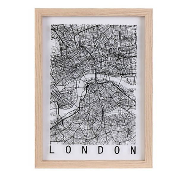 CADRE DECORATIF LONDRES PARIS NEW-YORK