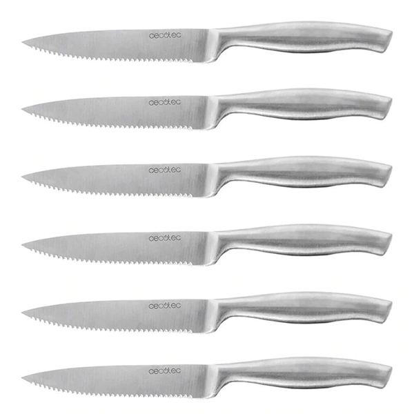 COUTEAUX A VIANDE PROFESSIONNELS SET DE 6 PIECES"