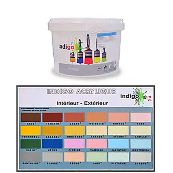INDIGO ACRYLIQUE CACAO 4KG