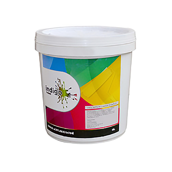 INDIGO PREMIUM ACRYLIQUE BLANC SATINE 15L