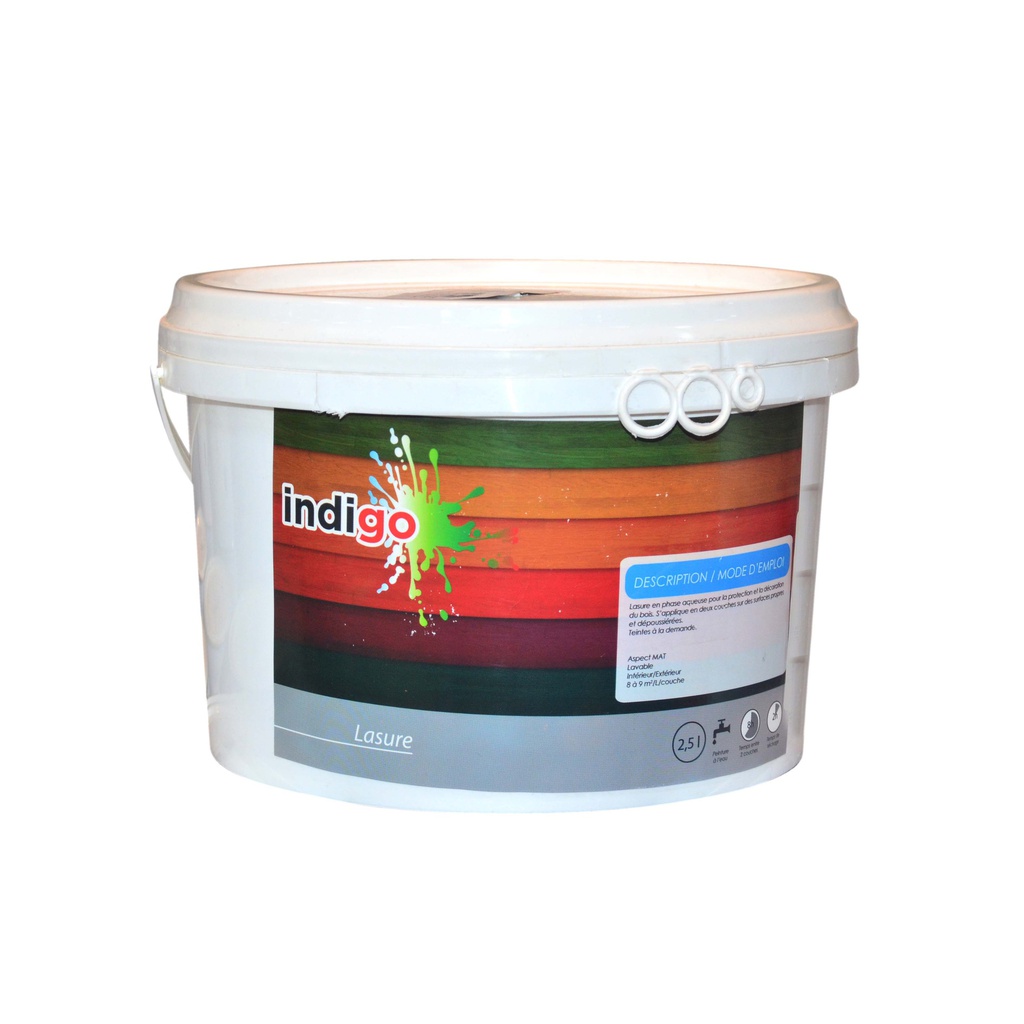 INDIGO LASURE TEINTE BOIS EN BOUTEILLE DE 2,5L 907 PALISSANDRE