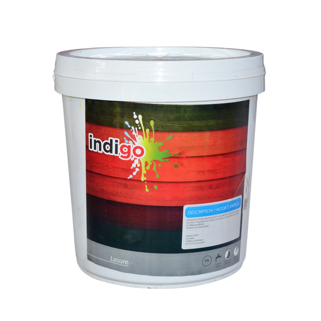 INDIGO LASURE TEINTE BOIS EN BOUTEILLE DE 15L 903 PIN