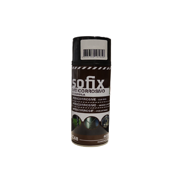 SOFIX AC48 SPRAY ANTICORROSIF 400ML ROUGE FORGE