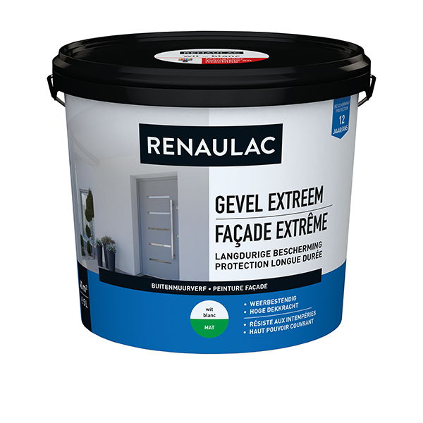 PEINTURE FACADE EXTREME BLANC MAT 5 LITRES RENAULAC