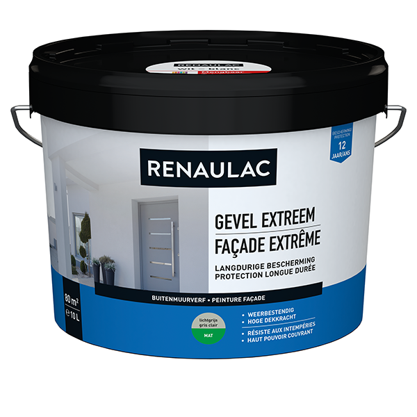 PEINTURE FACADE EXTREME GRIS CLAIR 10 LITRES RENAULAC