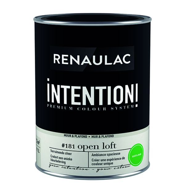 RENAULAC INTENTION MUR &amp; PLAFOND EXTRA MAT OPEN LOFT 1L
