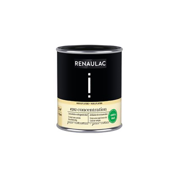 RENAULAC INTENTION MUR &amp; PLAFOND EXTRA MAT CONCENTRATION 125ML