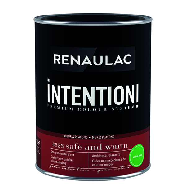 RENAULAC INTENTION MUR &amp; PLAFOND EXTRA MAT SAFE &amp; WARM 1L