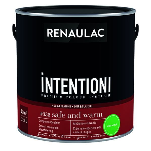 RENAULAC INTENTION MUR &amp; PLAFOND EXTRA MAT SAFE &amp; WARM 2,5L