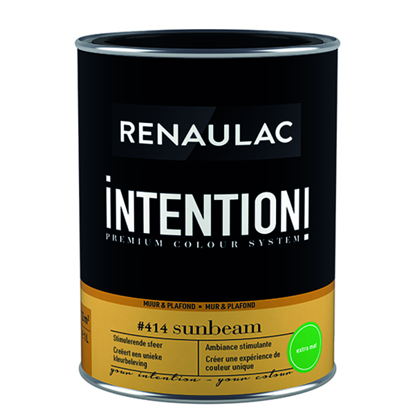 RENAULAC INTENTION MUR &amp; PLAFOND EXTRA MAT SUNBEAM 125ML