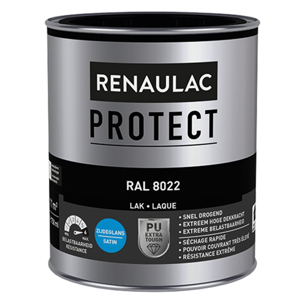 RENAULAC PROLAQ PROTECT SATINE 0,25L RAL 8022